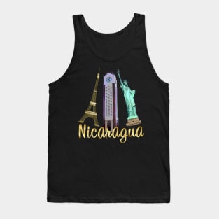 Nicaragua T-Shirt France Statue of Liberty Diriamba el Reloj Tank Top